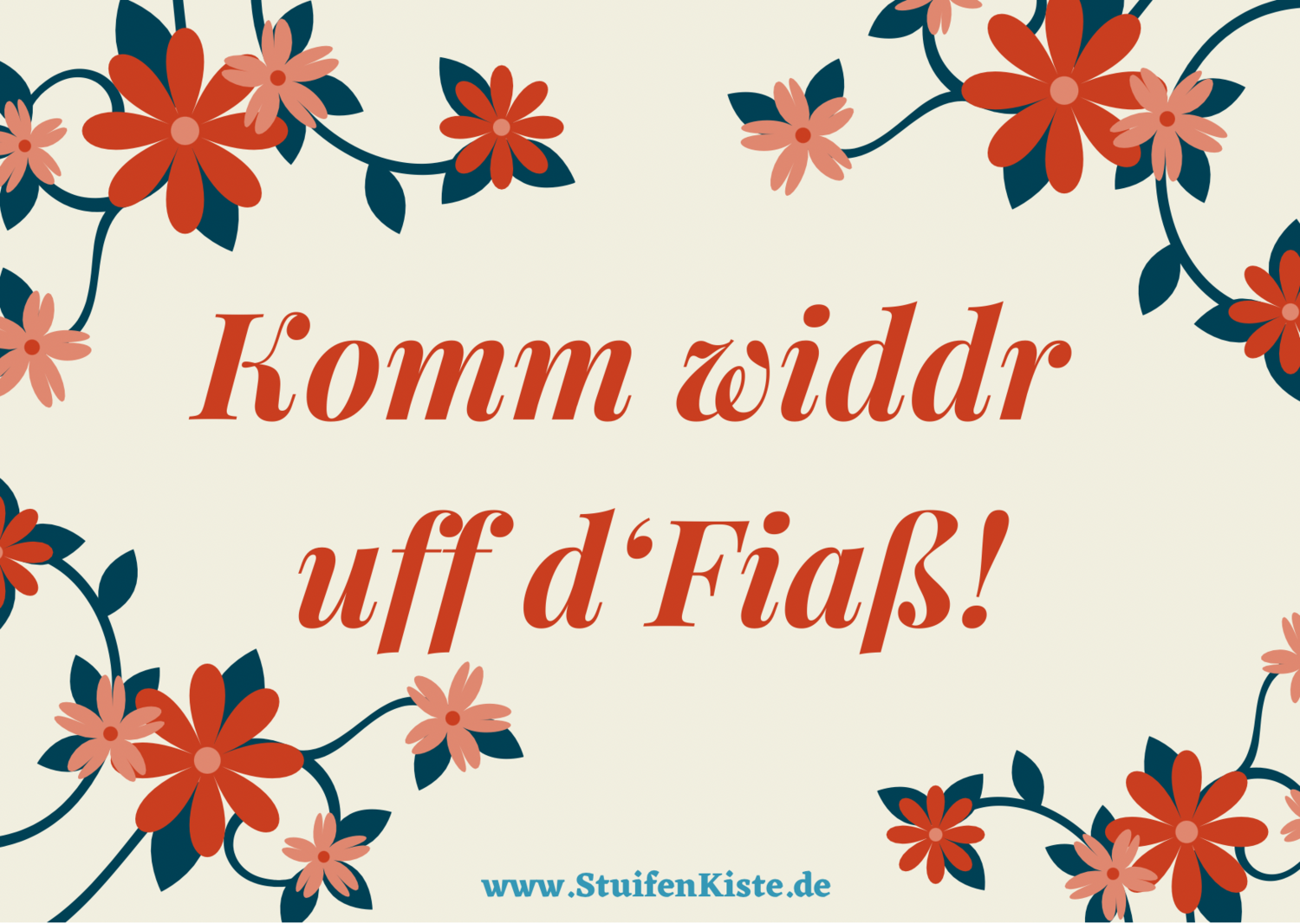 Postkarte Gute Besserung 1 stück