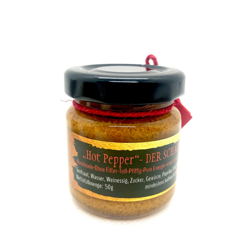 Der scharfe Senf- Hot Pepper 50ml Der scharfe Senf- Hot Pepper 50ml