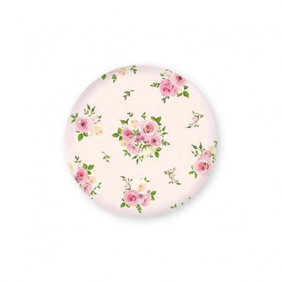 Magnet Blumenmuster rosa HC 32 mm Magnet Blumenmuster rosa HC 32 mm