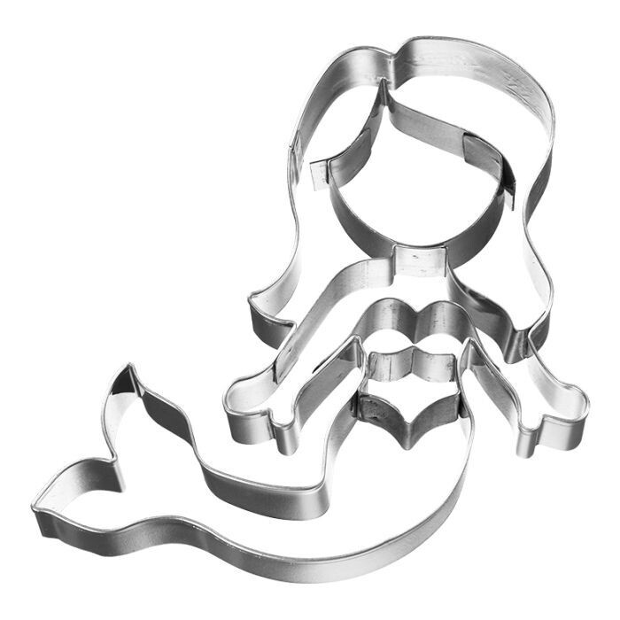 Ausstecher Meerjungfrau schwimmend 9cm Ausstecher Meerjungfrau schwimmend 9cm