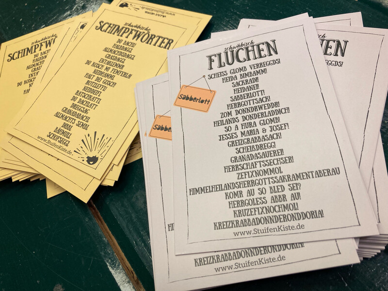 Postkarte Postkarte "Fluchen auf schwäbisch" 1 stück
