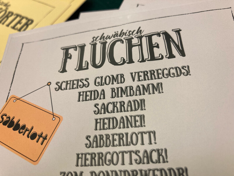 Postkarte Postkarte "Schimpfwörter auf schwäbisch" 1 stück