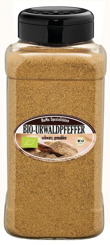 Bio-Urwaldpfeffer gemahlen schwarz Gastro-Pack 450g Bio-Urwaldpfeffer gemahlen schwarz Gastro-Pack 450g