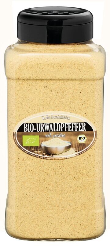 Bio-Urwaldpfeffer gemahlen weiss Gastro-Pack 430g Bio-Urwaldpfeffer gemahlen weiss Gastro-Pack 430g