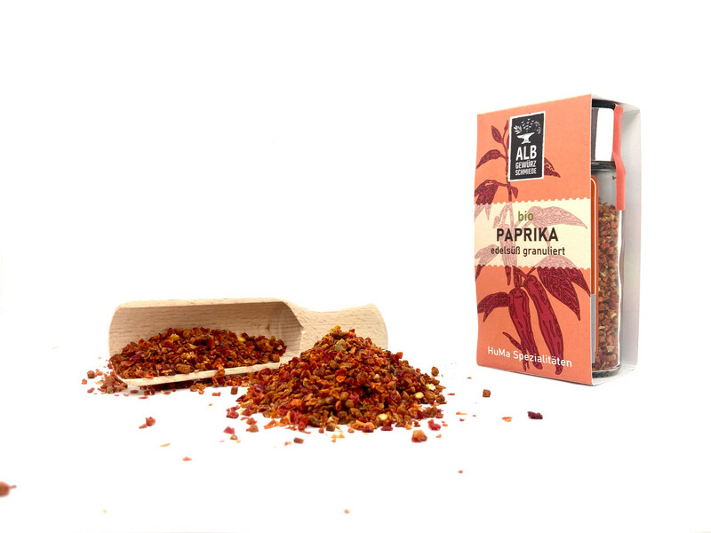 Bio-Paprika edelsüß granuliert Streuer 45g Bio-Paprika edelsüß granuliert Streuer 45g