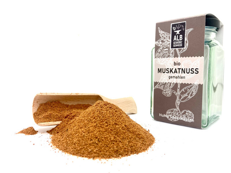 Bio-Muskatnuss gemahlen Glas 100g Bio-Muskatnuss gemahlen Glas 100g