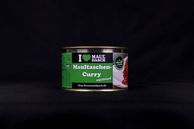 VEGETARISCHE Maultaschen in Currysoße in der Dose 400 g VEGETARISCHE Maultaschen in Currysoße in der Dose 400 g