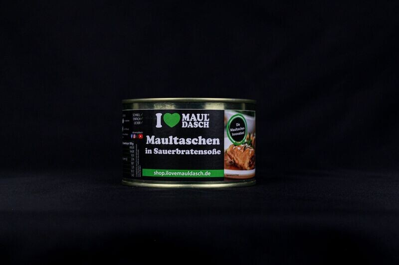 Maultaschen in Sauerbratensoße in der Dose 400 g Maultaschen in Sauerbratensoße in der Dose 400 g