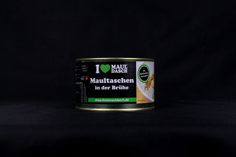 Maultaschen in der Brühe in der Dose 400 g Maultaschen in der Brühe in der Dose 400 g