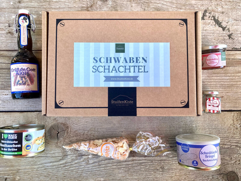 Schwaben-Schachtel - Schwäbisch lecker Schwaben-Schachtel - Schwäbisch lecker