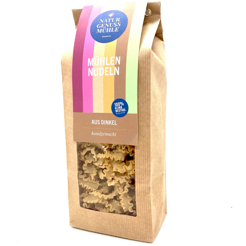 Mühlen Nudeln Wellennudeln DINKEL 250g Mühlen Nudeln Wellennudeln DINKEL 250g