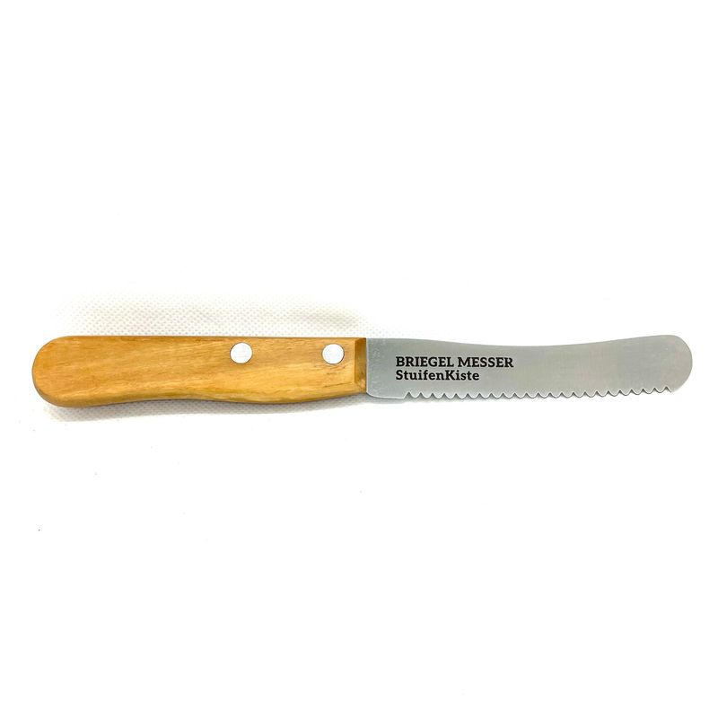 Briegel Messer aus Edelstahl mit Olivenholzgriff Briegel Messer aus Edelstahl mit Olivenholzgriff