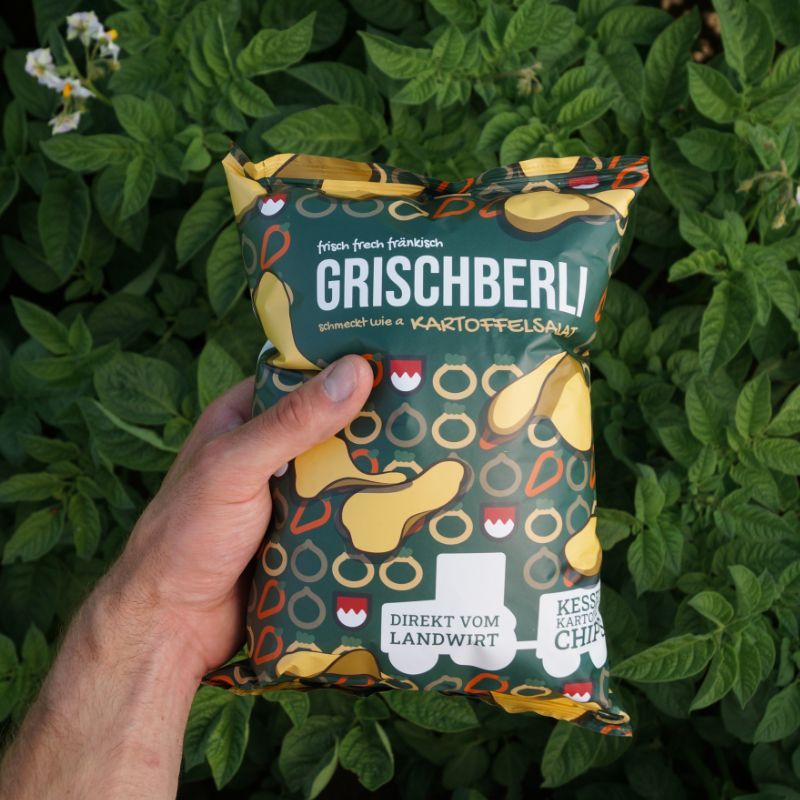 Grischberli Kesselchips Kartoffelsalatgeschmack 120g Grischberli Kesselchips Kartoffelsalatgeschmack 120g