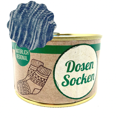 Dosen-Socken Stricksocken in der Dose Grösse 42/43 Dosen-Socken Stricksocken in der Dose Grösse 42/43