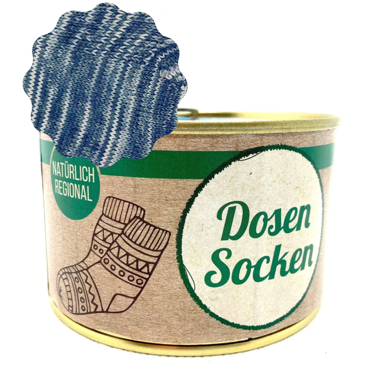 Dosen-Socken Stricksocken in der Dose Grösse 42/43 Dosen-Socken Stricksocken in der Dose Grösse 42/43