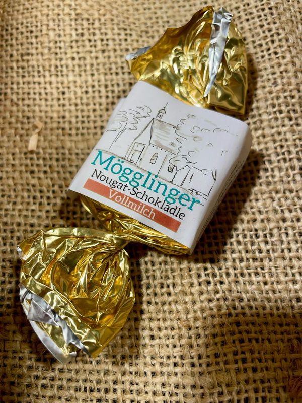 Mögglinger Nougat-Schoklädle 23g schwäbisch Mögglinger Nougat-Schoklädle 23g schwäbisch