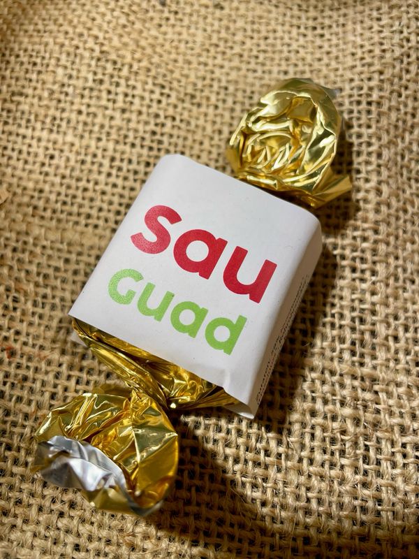 Sau Guad Nougat-Schoklädle 23g schwäbisch Sau Guad Nougat-Schoklädle 23g schwäbisch
