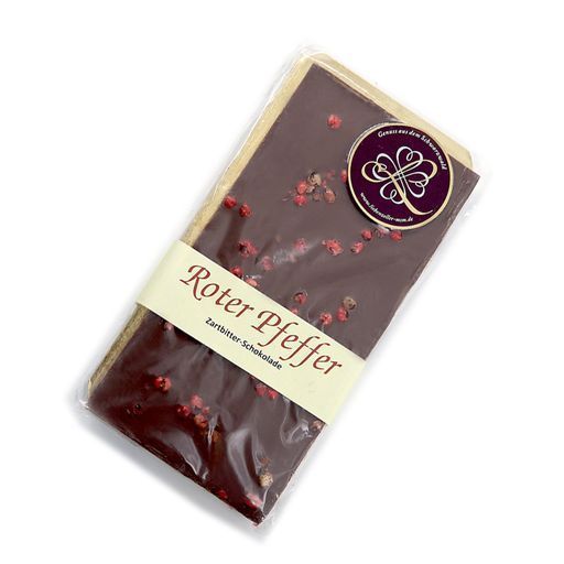 Edelschokolade, Zartbitter roter Pfeffer 80g