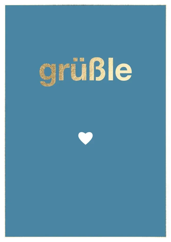 Postkarte  Grüßle