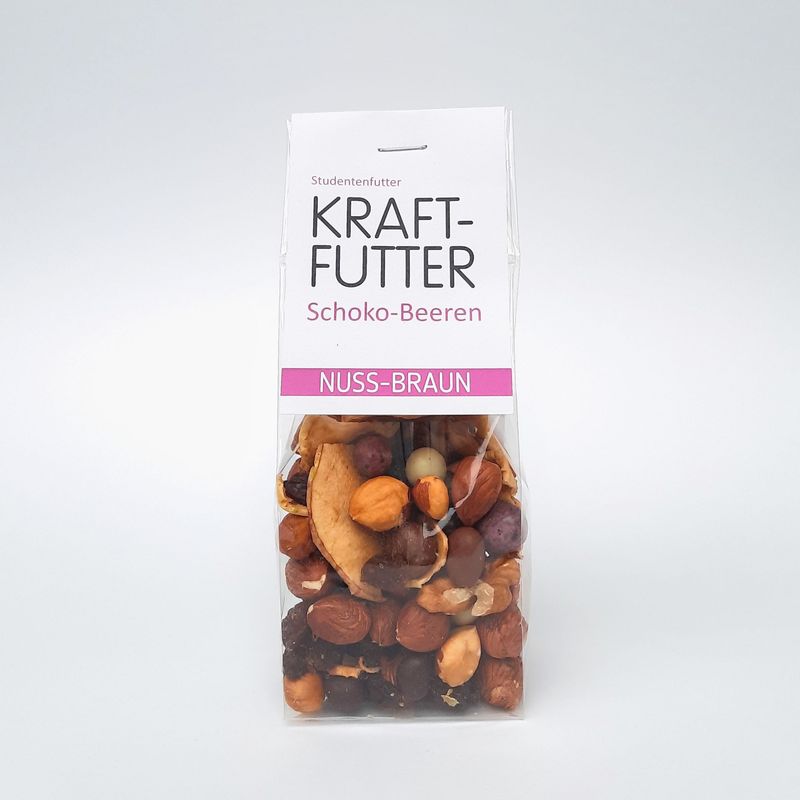 Studentenfutter Bio-Kraftfutter Schoko-Beeren 90g