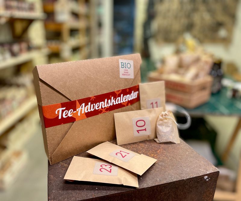 Tee-Adventskalender bio Handabfüllung ca. 45 gramm Tee-Adventskalender bio Handabfüllung ca. 45 gramm
