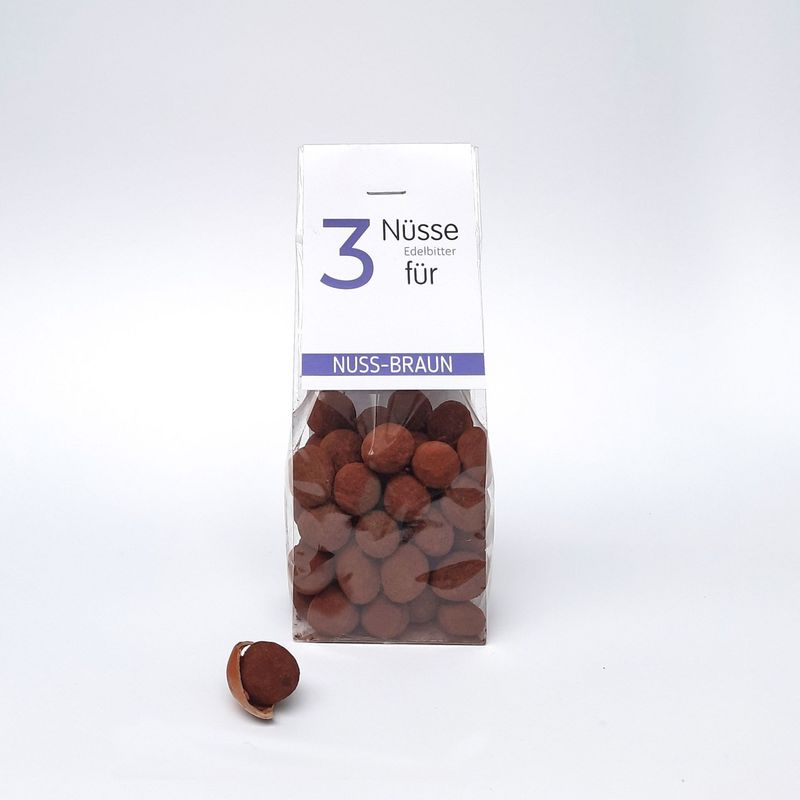 Schokolierte Haselnuss, 3 Nüsse für…, Edelbitter 90g Schokolierte Haselnuss, 3 Nüsse für…, Edelbitter 90g