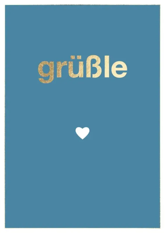 Postkarte  Grüßle