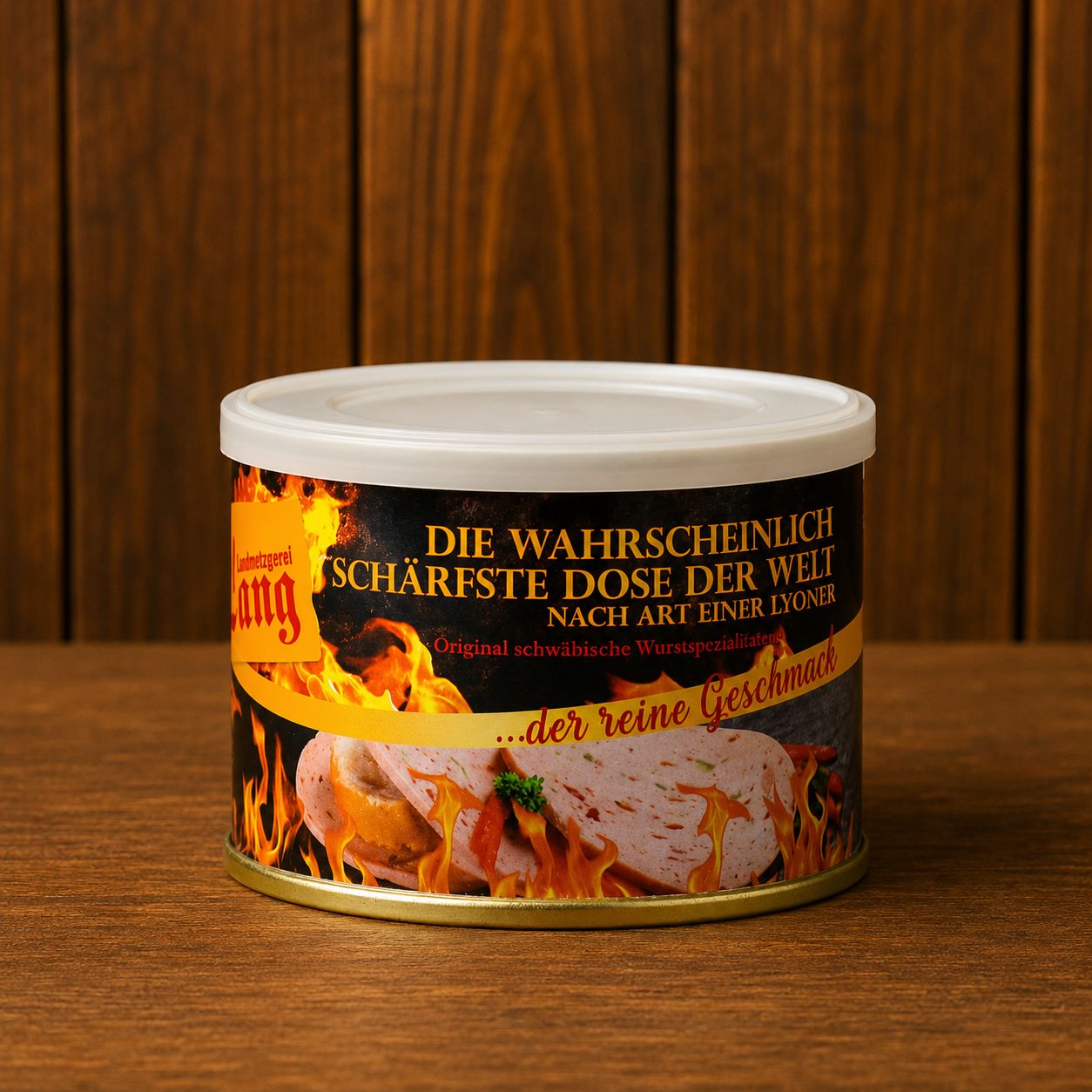 Scharfe Dosenwurst mit Chili (Lyoner)– Hausmacher Wurst in der Dose von Landmetzgerei Lang ?️Schärfste Dose der Welt? Scharfe Dosenwurst mit Chili (Lyoner)– Hausmacher Wurst in der Dose von Landmetzgerei Lang ?️Schärfste Dose der Welt?