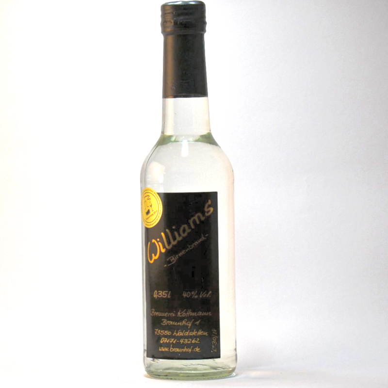 Williams Birnenbrand 40 % vol. 0,35 l ? Williams Birnenbrand 40 % vol. 0,35 l ?