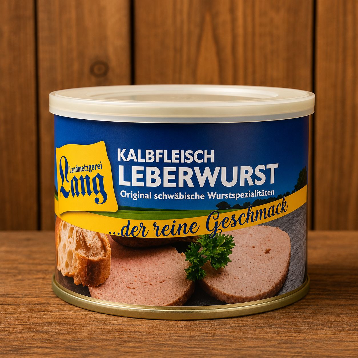 Kalbfleisch Leberwurst Dose 200 g – Schwäbische Wurstspezialität von Landmetzgerei Lang ? Kalbfleisch Leberwurst Dose 200 g – Schwäbische Wurstspezialität von Landmetzgerei Lang ?