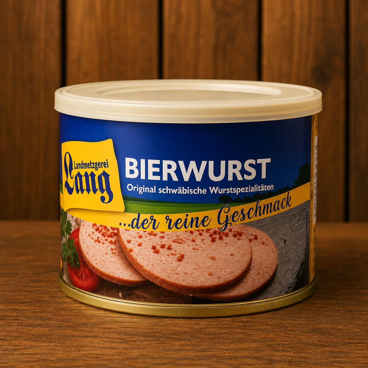 Bierwurst Dose 200 g – Schwäbische Wurstspezialität von der Landmetzgerei Lang ? Bierwurst Dose 200 g – Schwäbische Wurstspezialität von der Landmetzgerei Lang ?