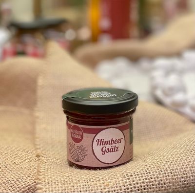 Himbeer- Fruchtaufstrich - HENGALA-Gsälz 120 ml Himbeer- Fruchtaufstrich - HENGALA-Gsälz 120 ml