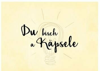 Postkarte "Du bisch a Käpsele" 1 stück