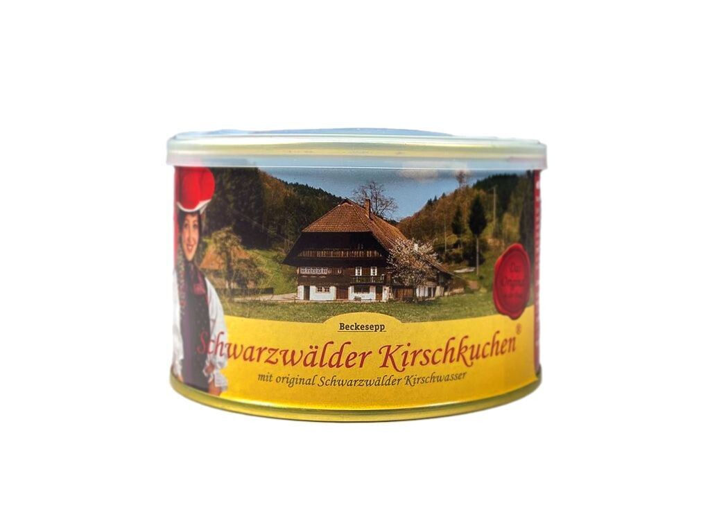 Schwarzwälder Kirschkuchen in der Dose mit original Schwarzwälder Kirschwasser – 160 g ? Schwarzwälder Kirschkuchen in der Dose mit original Schwarzwälder Kirschwasser – 160 g ?