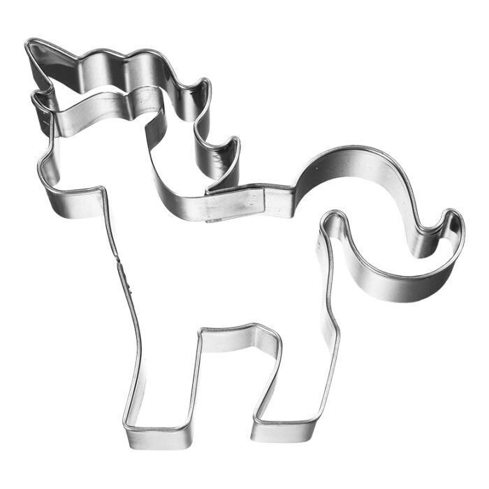 Ausstechform Gmünder Einhorn 8,5 cm aus Edelstahl – Einhorn Plätzchenausstecher Birkmann ?