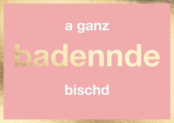 Postkarte  a ganz badennde bischd