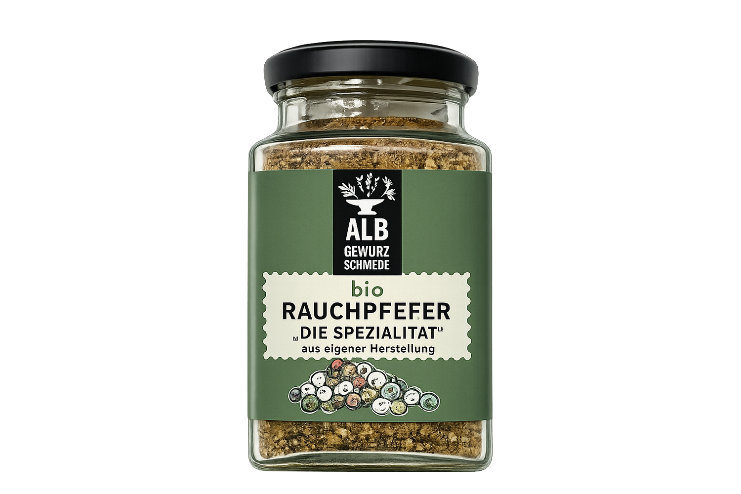 Bio-Rauchpfeffer "Die Spezialität" Glas 120g