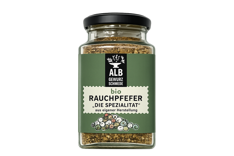 Bio-Rauchpfeffer "Die Spezialität" Glas 120g