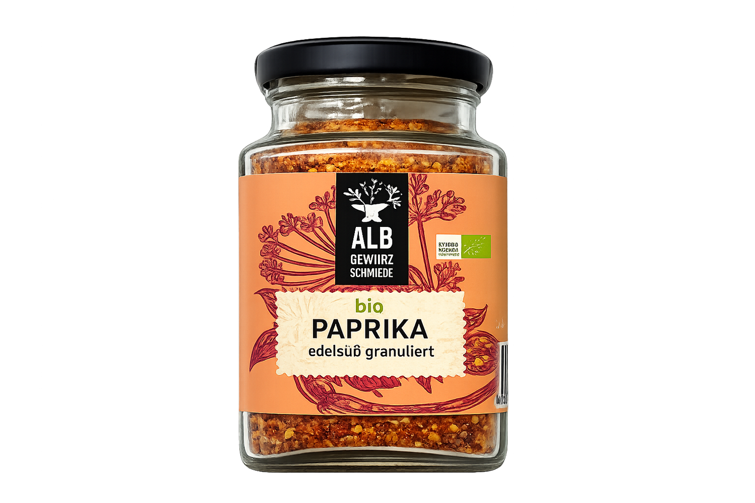 Bio-Paprika edelsüß granuliert Glas 90g