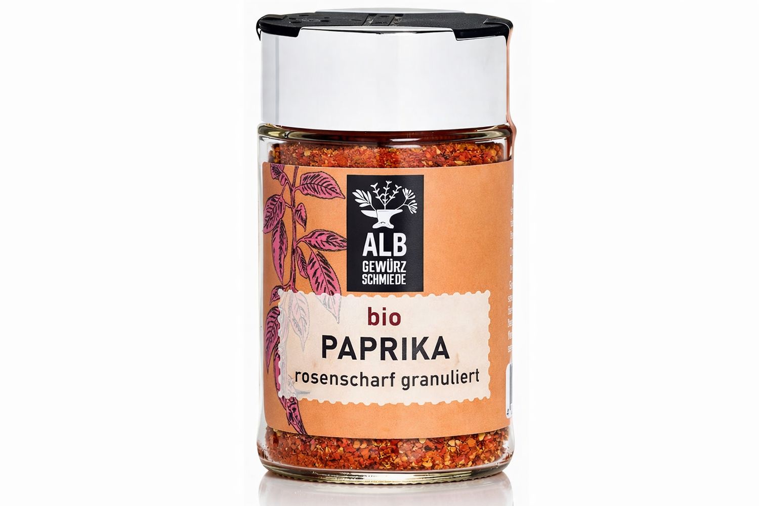 Bio-Paprika rosenscharf granuliert Streuer 45g