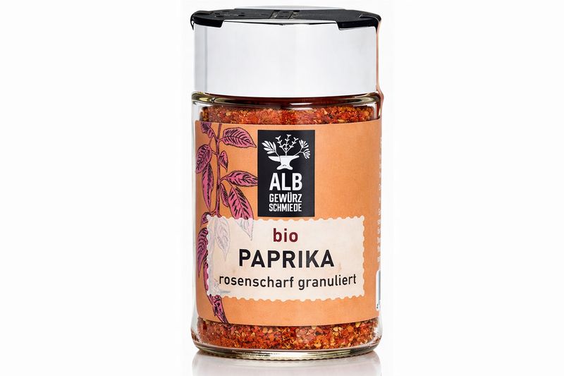 Bio-Paprika rosenscharf granuliert Streuer 45g