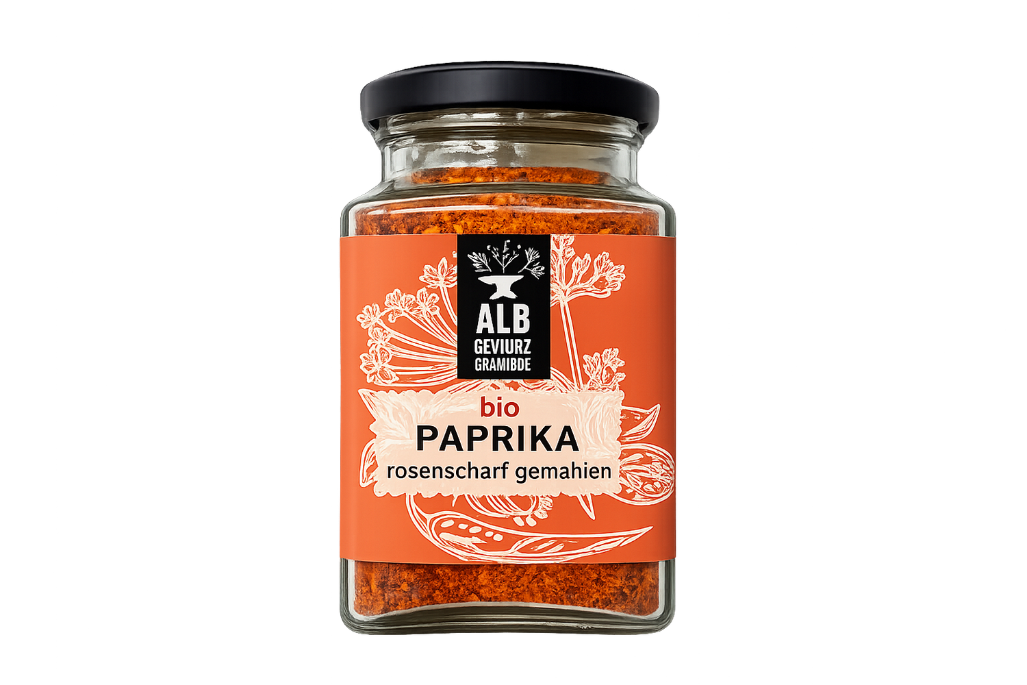 Bio-Paprika rosenscharf gemahlen Glas 90g