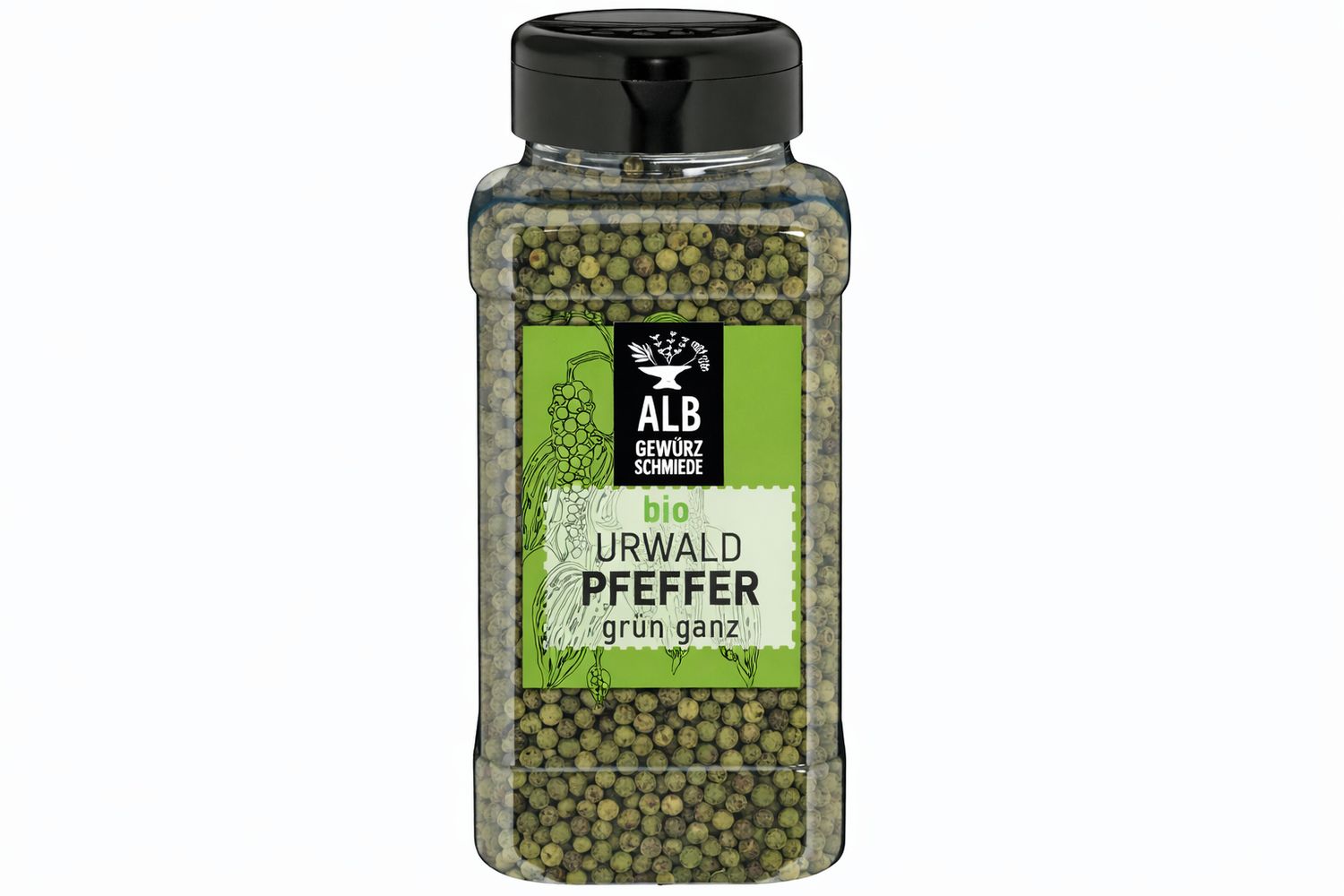 Bio-Urwaldpfeffer ganz, grün Gastro-Pack 250g