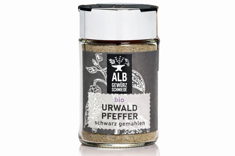 Bio-Urwaldpfeffer gemahlen schwarz Streuer 50g