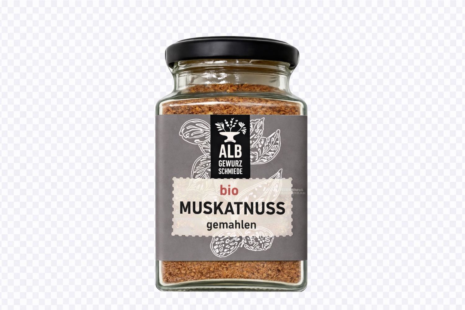 Bio-Muskatnuss gemahlen Glas 100g