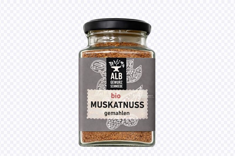 Bio-Muskatnuss gemahlen Glas 100g
