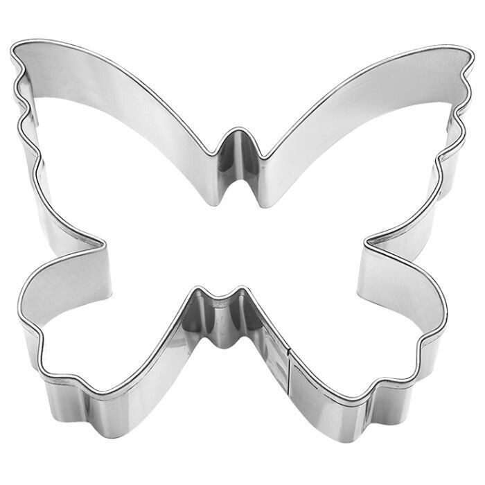 Plätzchen-Ausstechform Schmetterling 7 cm aus Edelstahl – filigrane Keksform für kreative Backideen ?