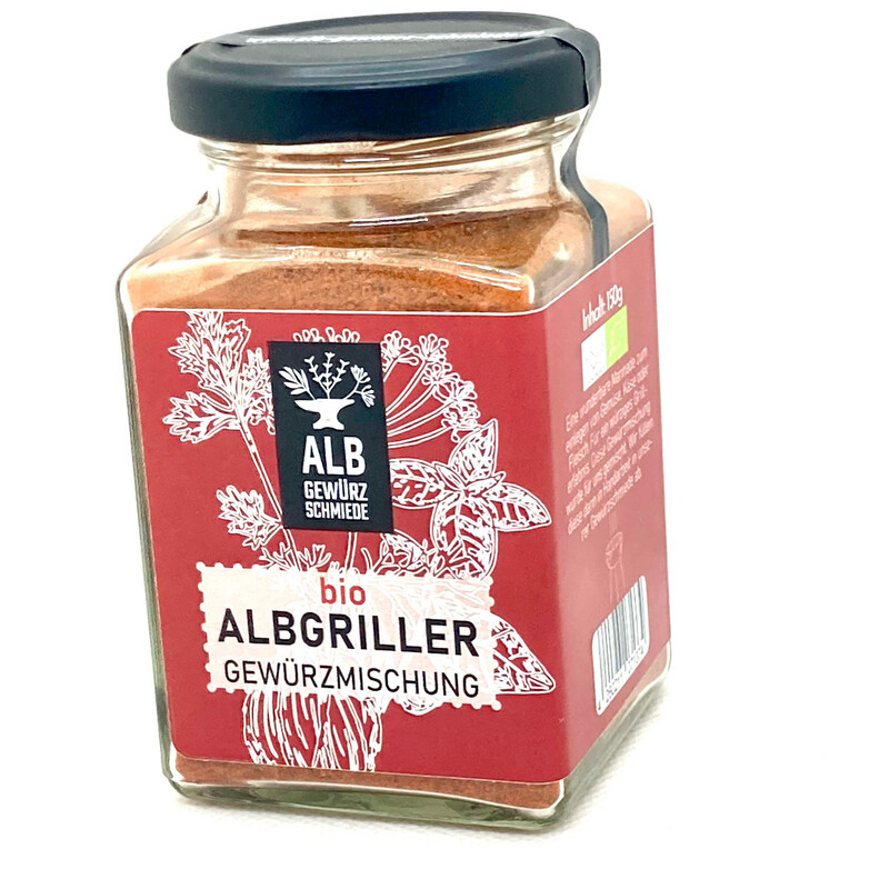 Bio Albgriller Gewürzmischung 150 g – Würzige Grillgewürz-Mischung für Fleisch & BBQ ? Bio Albgriller Gewürzmischung 150 g – Würzige Grillgewürz-Mischung für Fleisch & BBQ ?