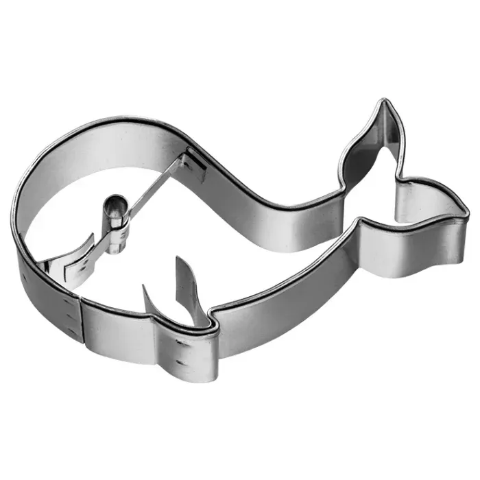 Wal Ausstechform mit Innenprägung aus Edelstahl 7 cm ? Wal Ausstechform mit Innenprägung aus Edelstahl 7 cm ?