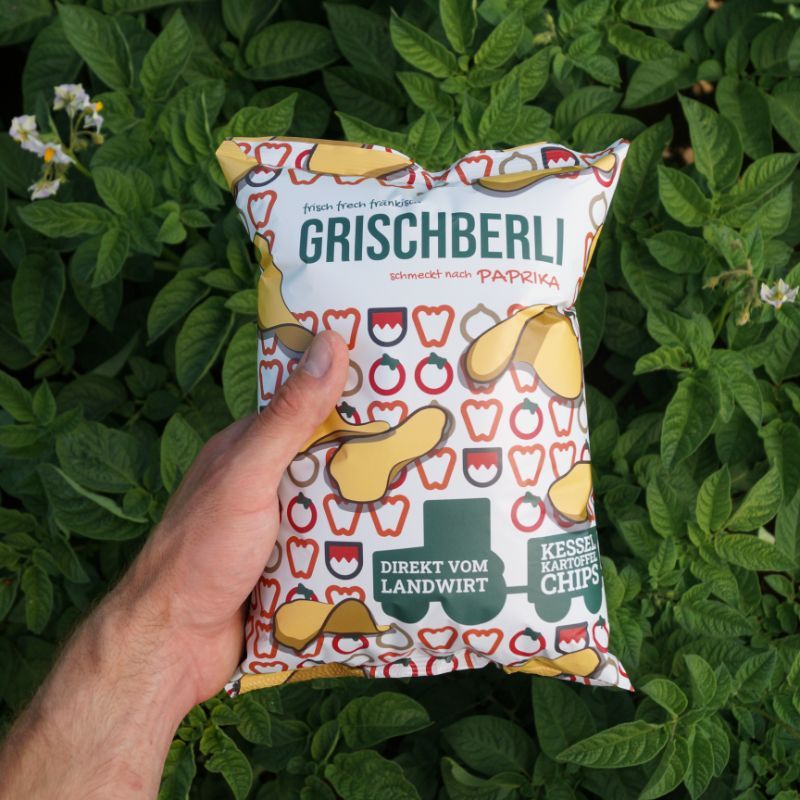 Paprika Kartoffelchips Grischberli Kesselchips 120 g ? Paprika Kartoffelchips Grischberli Kesselchips 120 g ?